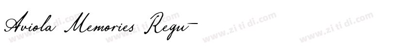 Aviola Memories Regu字体转换